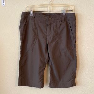 North Face Long Shorts, olive green. Wore twice.